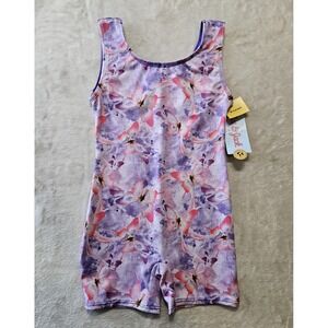 New Cat & Jack Kids Purple Leotard Unitard Size XS 4/5 Butterfly Dance NWT